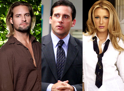 Josh Holloway (Lost), Steve Carell (The Office), Blake Lively (Gossip Girl) Josh Holloway (Lost), Steve Carell (The Office), Blake Lively (Gossip Girl)